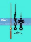  (mẫu số 1) dài 8,8 cm. Kim đồng hồ treo tường